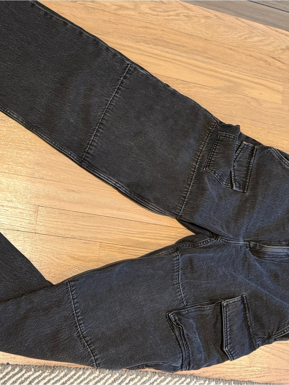 rag & bone womens Black cargo boyfriend Straight Jeans